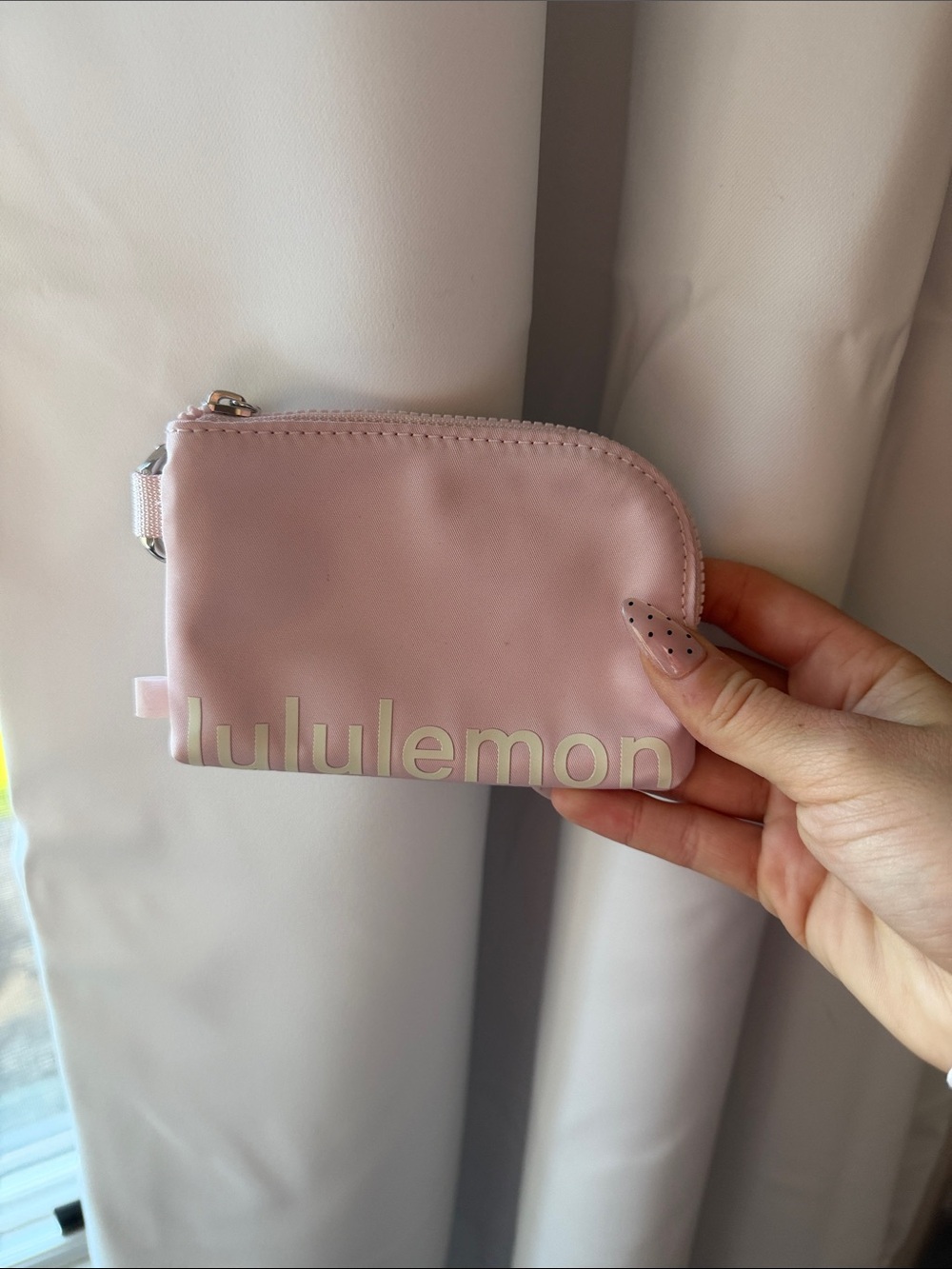 lululemon athletica Blush Pink Keyring Coin Pouch